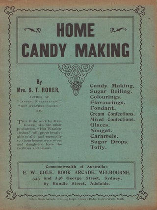 Item #1092 Home Candy Making. Mrs S. T RORER