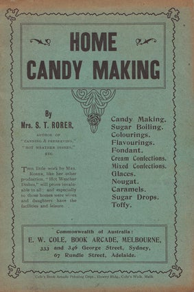 Item #1092 Home Candy Making. Mrs S. T. RORER