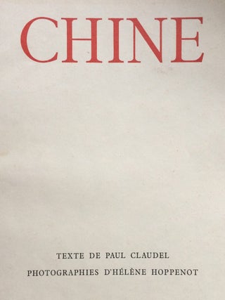 Item #1207 Chine. Paul CLAUDEL