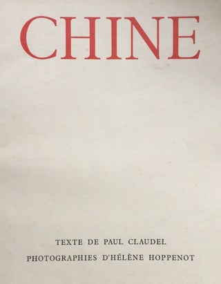 Item #1207 Chine. Paul CLAUDEL
