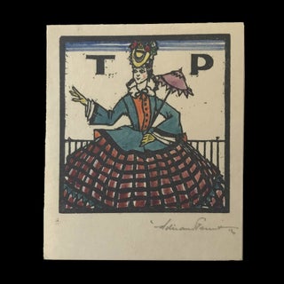 Item #1543 Bookplate for 'TP' (Thea Proctor). Adrian FEINT