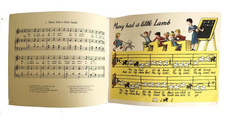 Item #1570 Mary had a Little Lamb and other Nursery Songs. H. A. Rey.