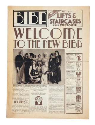 Three iconic Biba fashion catalogues with the Biba Newspaper