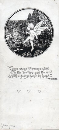 Item #1751 Original signed pen and ink drawing. Ethel JACKSON MORRIS