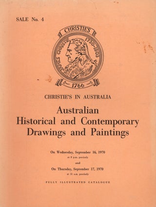 Item #762 Catalogue of Australian Historical and Contemporary Drawings and Paintings... sold at...