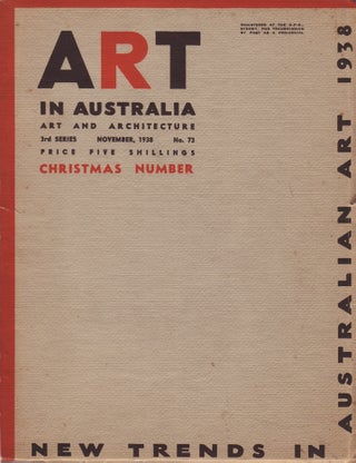 Item #879 Art in Australia. Art and Architecture. Third Series. Number 73. ART IN AUSTRALIA,...