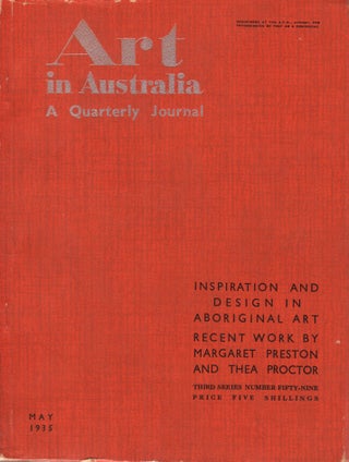 Item #882 Art in Australia. A Quarterly Journal. Third Series Number 59. ART IN AUSTRALIA, Sydney...