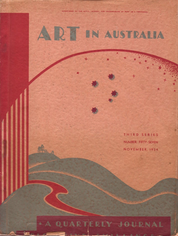 Item #890 Art in Australia. A Quarterly Magazine. Third Series Number 57. ART IN AUSTRALIA, Sydney URE SMITH, Leon GELLERT.
