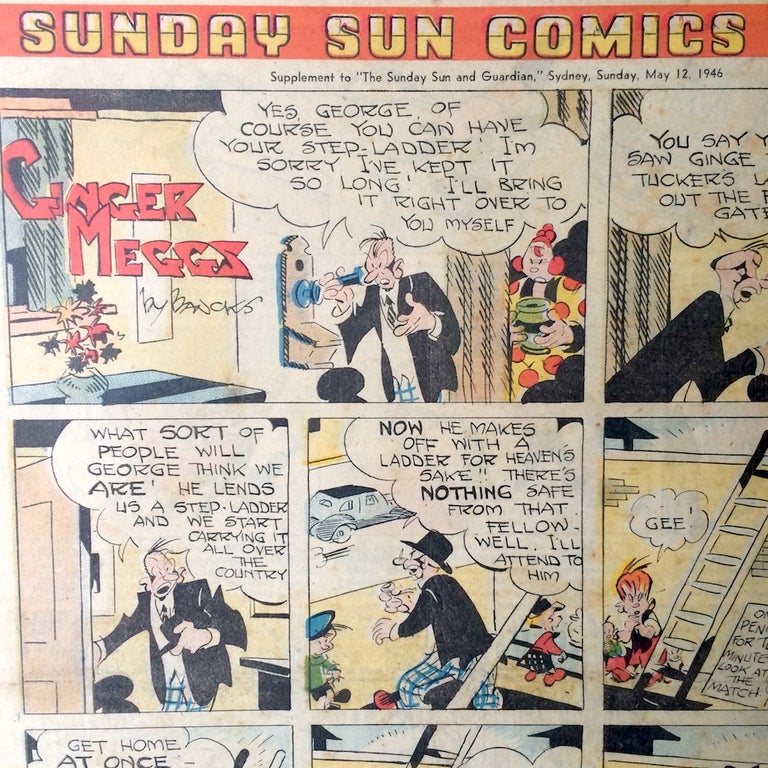 Item #948 Sunday Sun Comics. Sunbeams Supplement to 'The Sunday Sun and Guardian' May 12 1946. J. C. BANCKS, May, GIBBS.