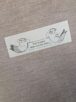 Item #957 The Pobble Who Has No Toes. Margaret LOCK, Edward LEAR